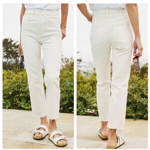 Frank & Eileen Monaghan High Rise White Jeans